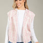 Tweed Open Front Vest