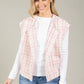 Tweed Open Front Vest