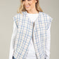 Tweed Open Front Vest