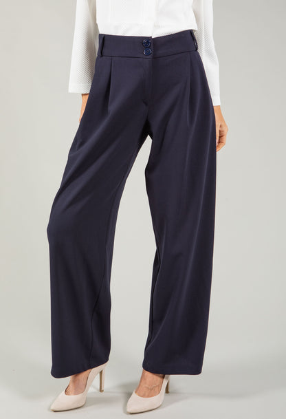 Wide Leg City Trousers