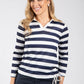 Marin Striped Fine Knit Top