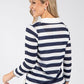 Marin Striped Fine Knit Top