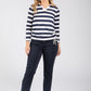 Marin Striped Fine Knit Top