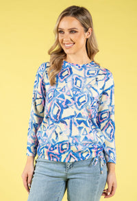 Geometric Design Knit Top