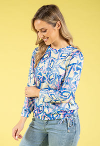 Geometric Design Knit Top