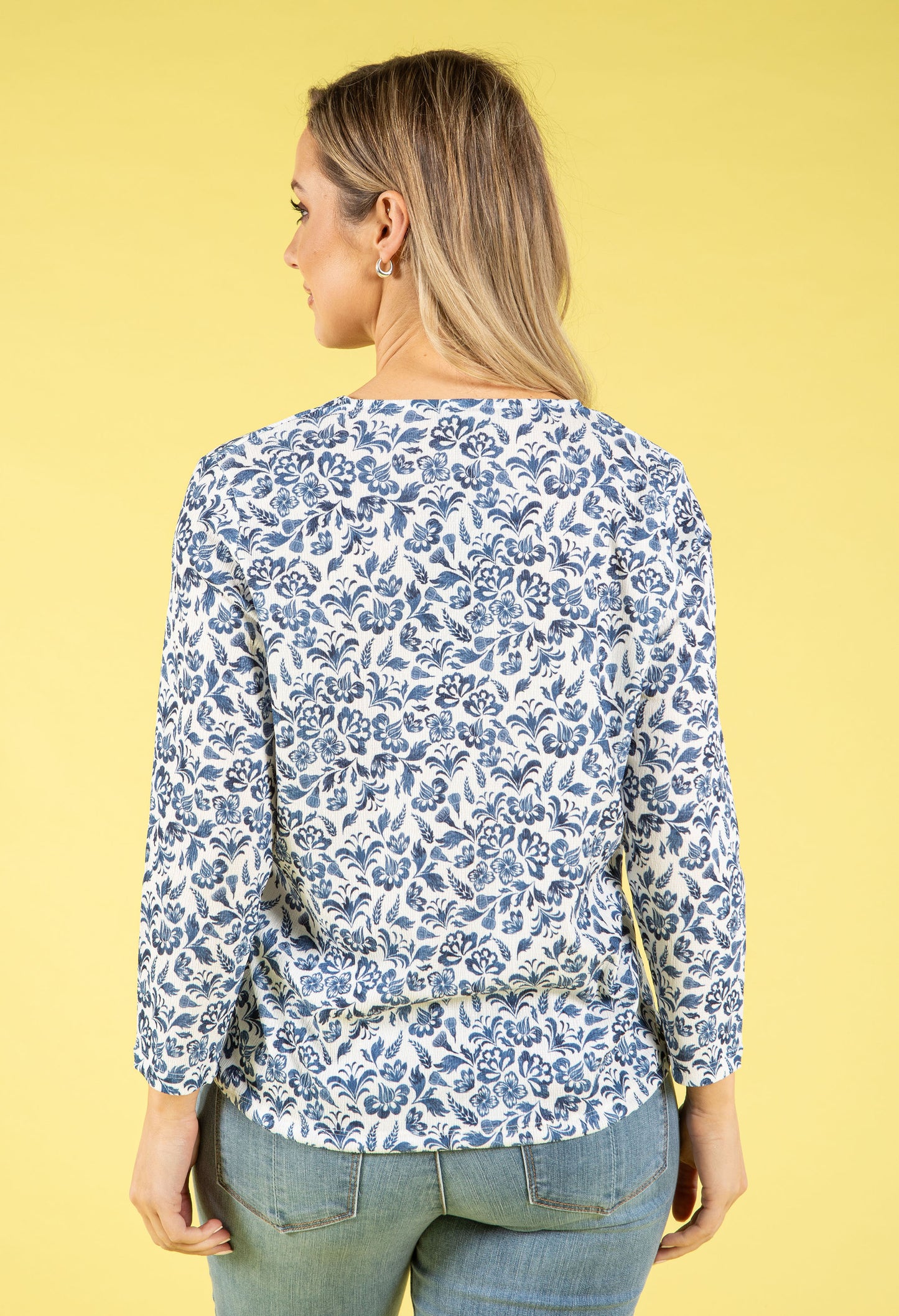 China Floral Print Top