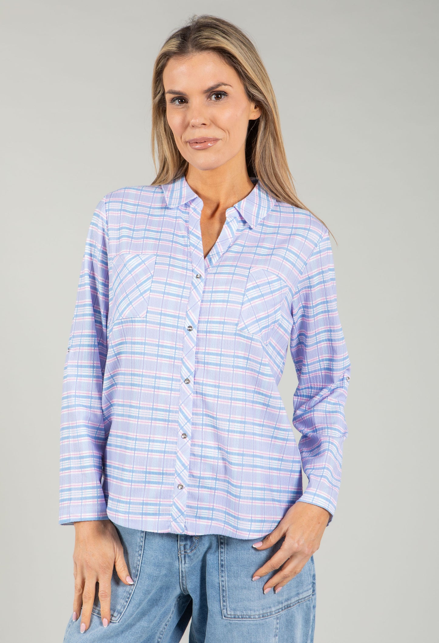 Mado Soft Check Blouse