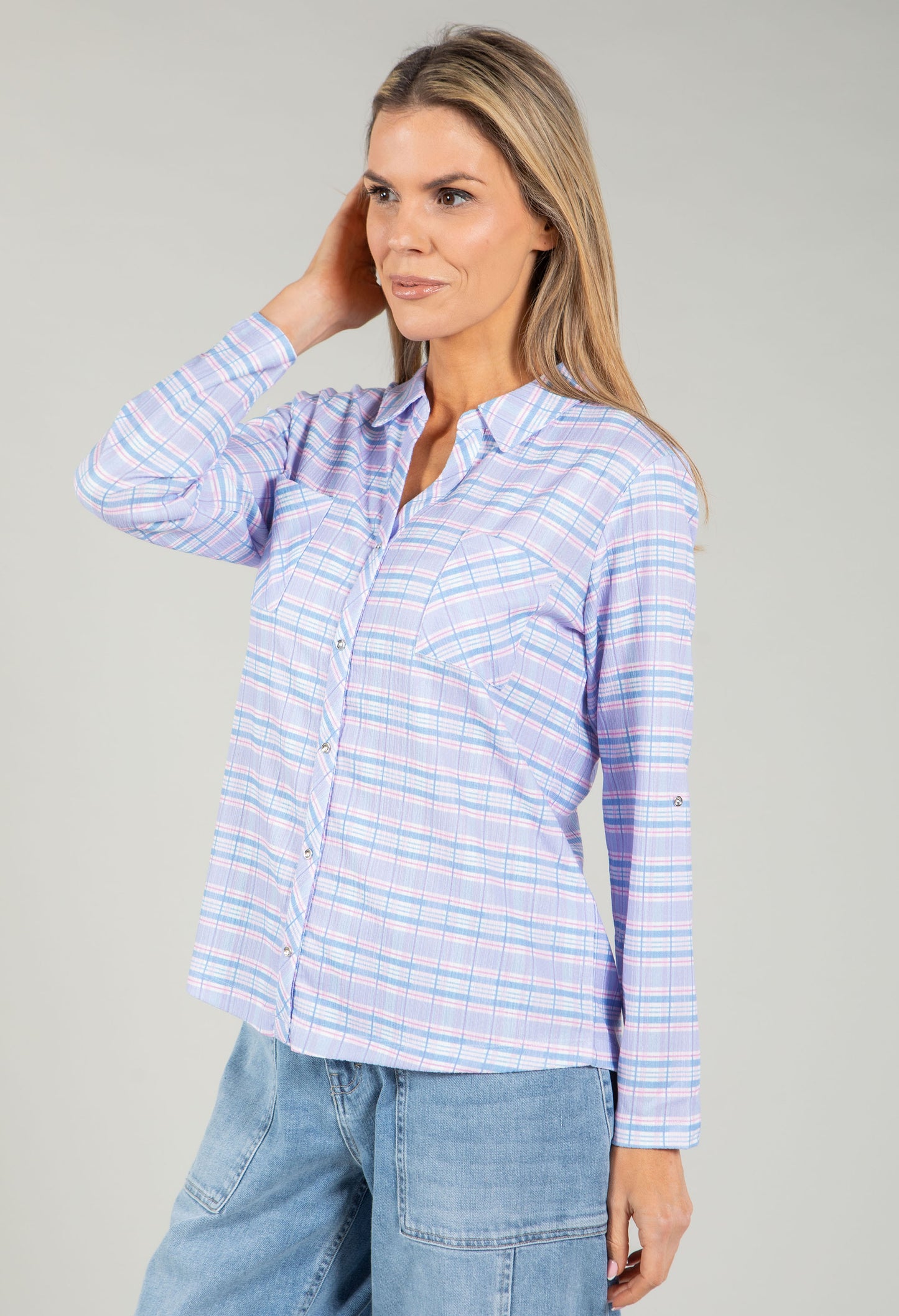 Mado Soft Check Blouse