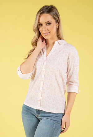 Leaf Print Blouse