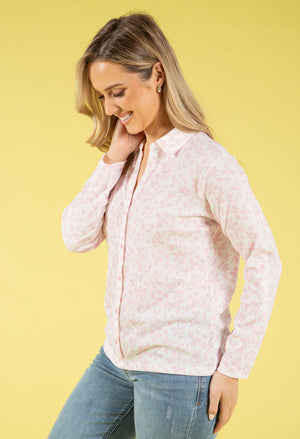 Leaf Print Blouse