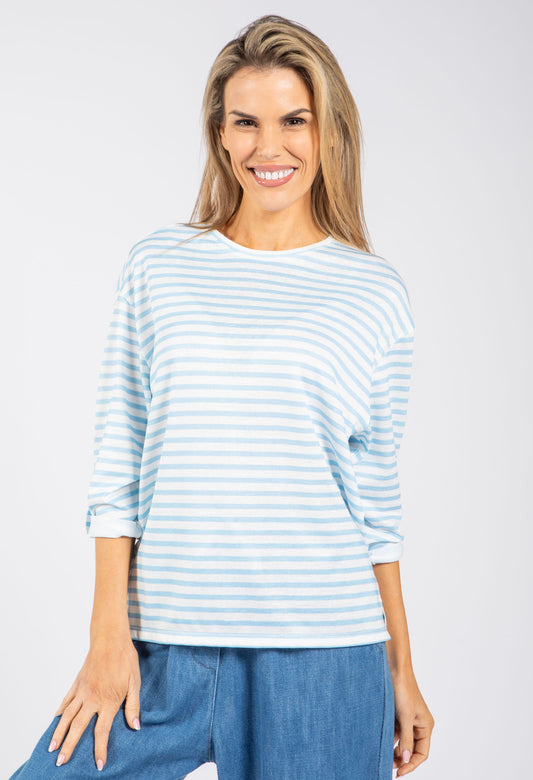 Striped Fine Knit Top