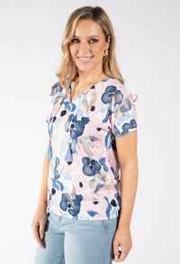 Dreamy Watercolour Print Knit Top