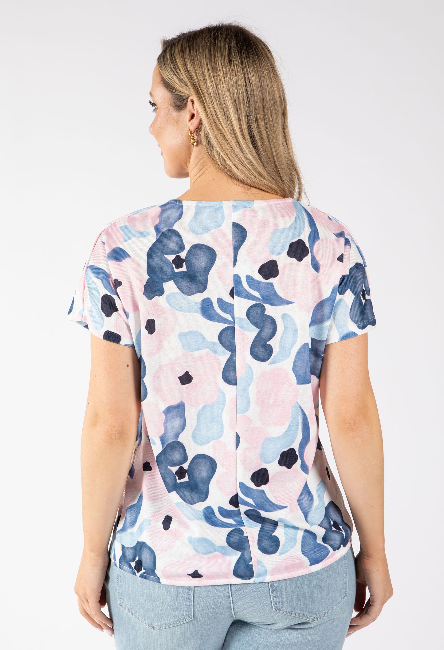 Dreamy Watercolour Print Knit Top