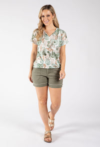 Dreamy Watercolour Print Knit Top