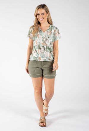 Dreamy Watercolour Print Knit Top