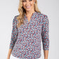 Textured Ditsy Print Top