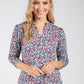 Textured Ditsy Print Top
