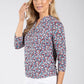 Textured Ditsy Print Top