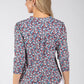 Textured Ditsy Print Top