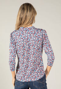 Textured Ditsy Print Top