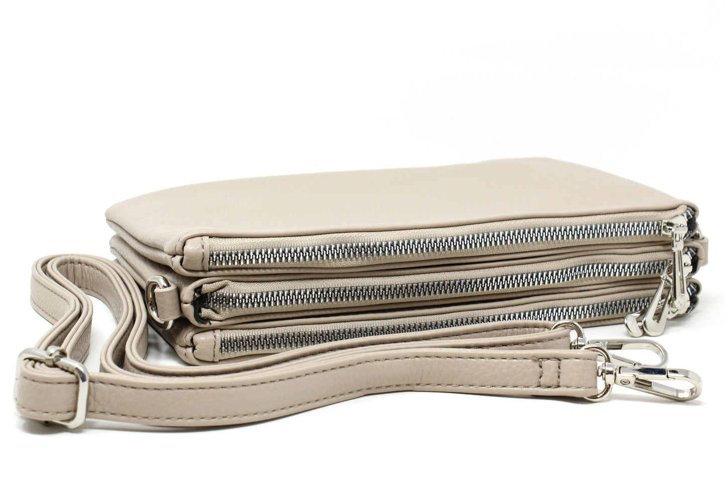 Triple Pocket Crossbody Bag