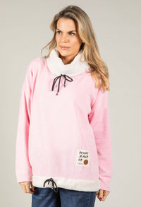 Faux Fur Trim Jumper