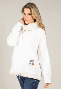 Faux Fur Trim Jumper