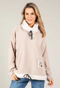 Faux Fur Trim Jumper