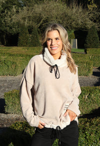 Faux Fur Trim Jumper