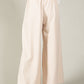 Regular Wide Leg Belted Trousers