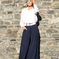 Regular Wide Leg Belted Trousers