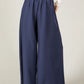 Regular Wide Leg Belted Trousers