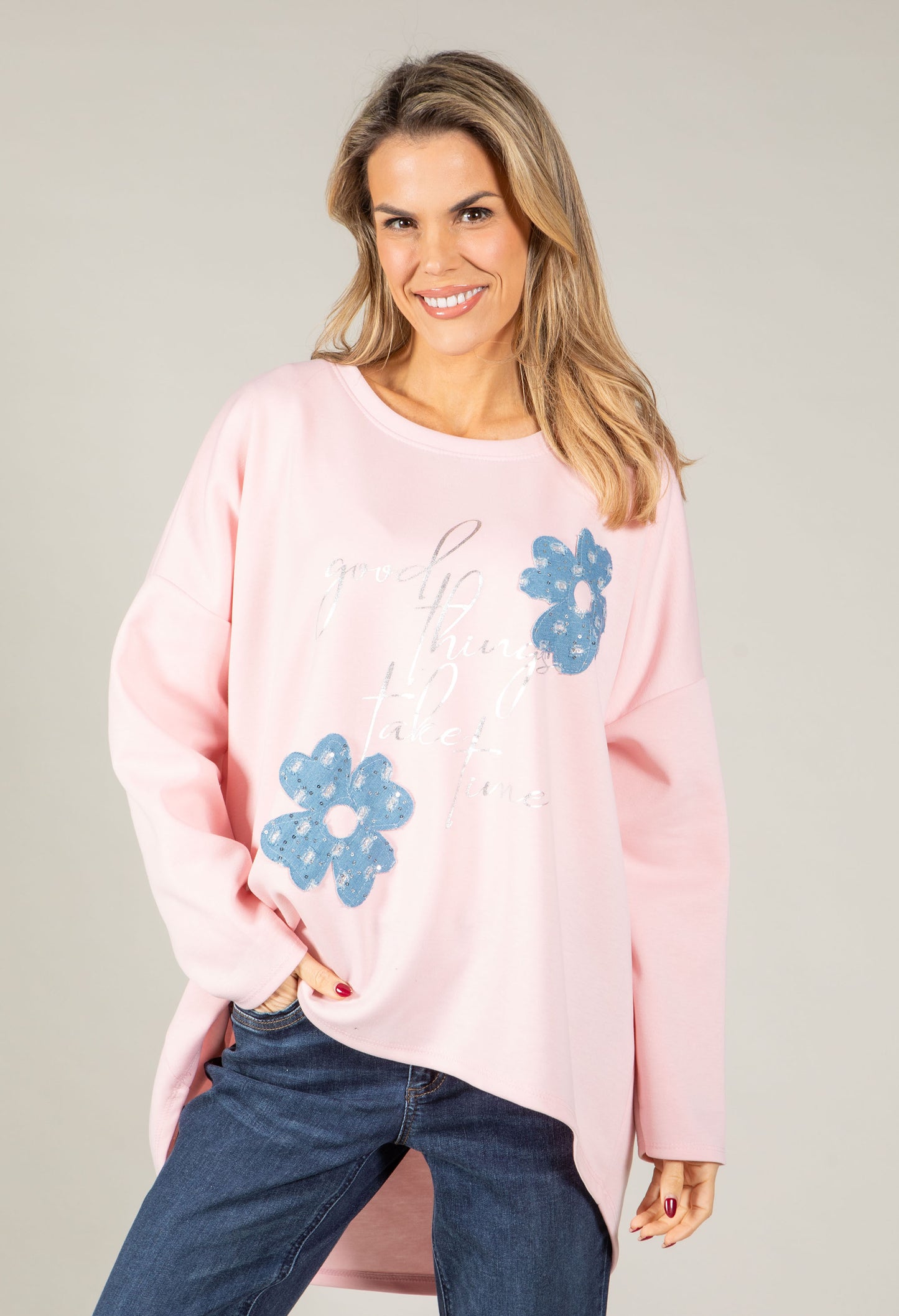 Floral Diamante Top