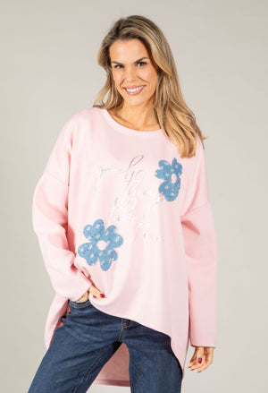 Floral Diamante Top