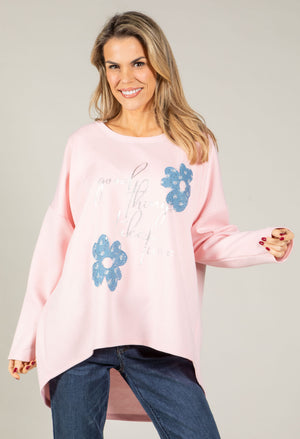 Floral Diamante Top