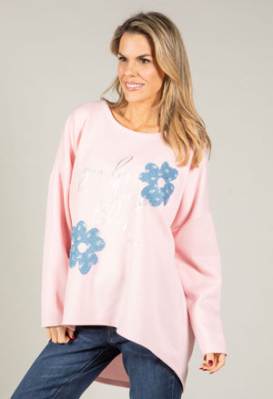 Floral Diamante Top