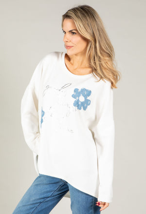Floral Diamante Top