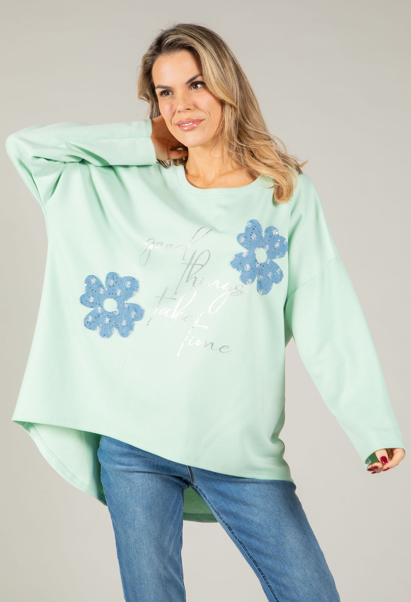 Floral Diamante Top