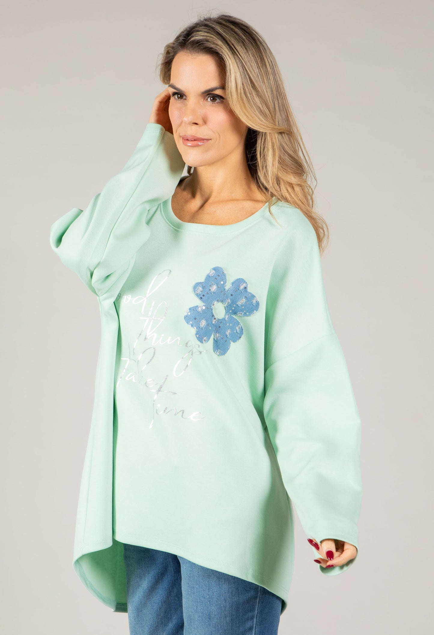 Floral Diamante Top