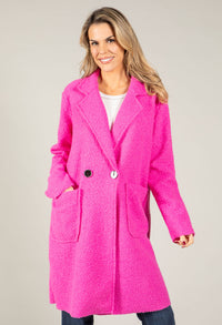 Soft Boucle Trench Coat
