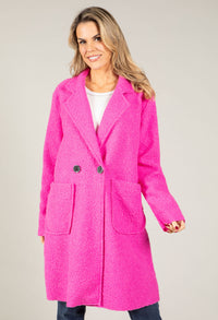 Soft Boucle Trench Coat