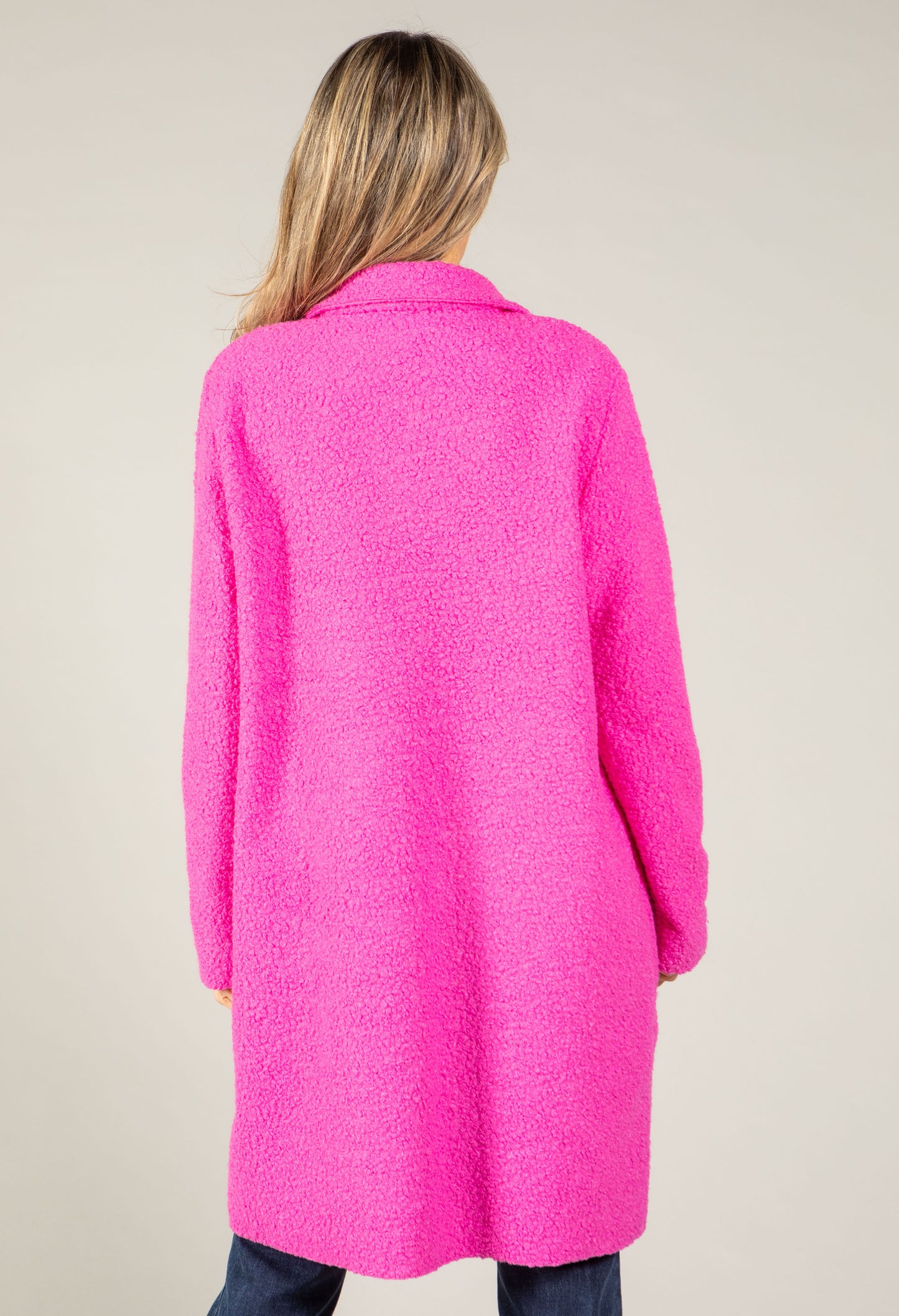 Soft Boucle Trench Coat