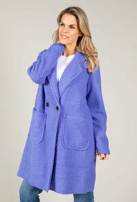 Soft Boucle Trench Coat