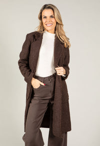 Soft Boucle Trench Coat