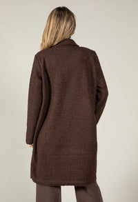 Soft Boucle Trench Coat