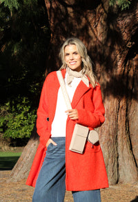 Soft Boucle Trench Coat