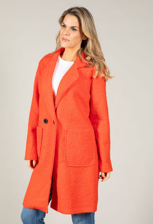 Soft Boucle Trench Coat