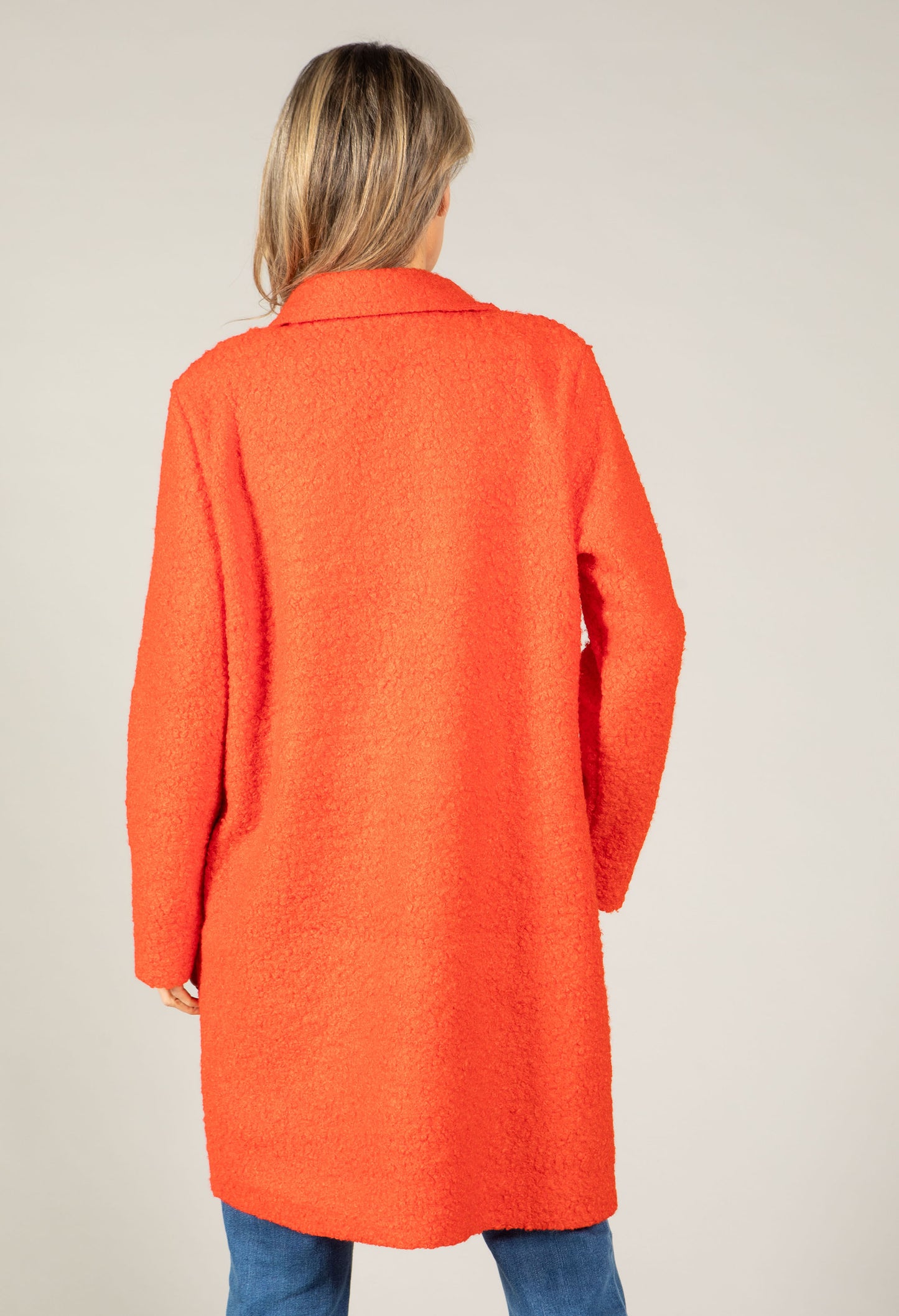 Soft Boucle Trench Coat