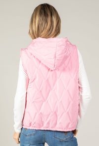 Hooded Quilted Gilet