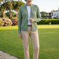 Cable Knit Zip-Up Cardigan